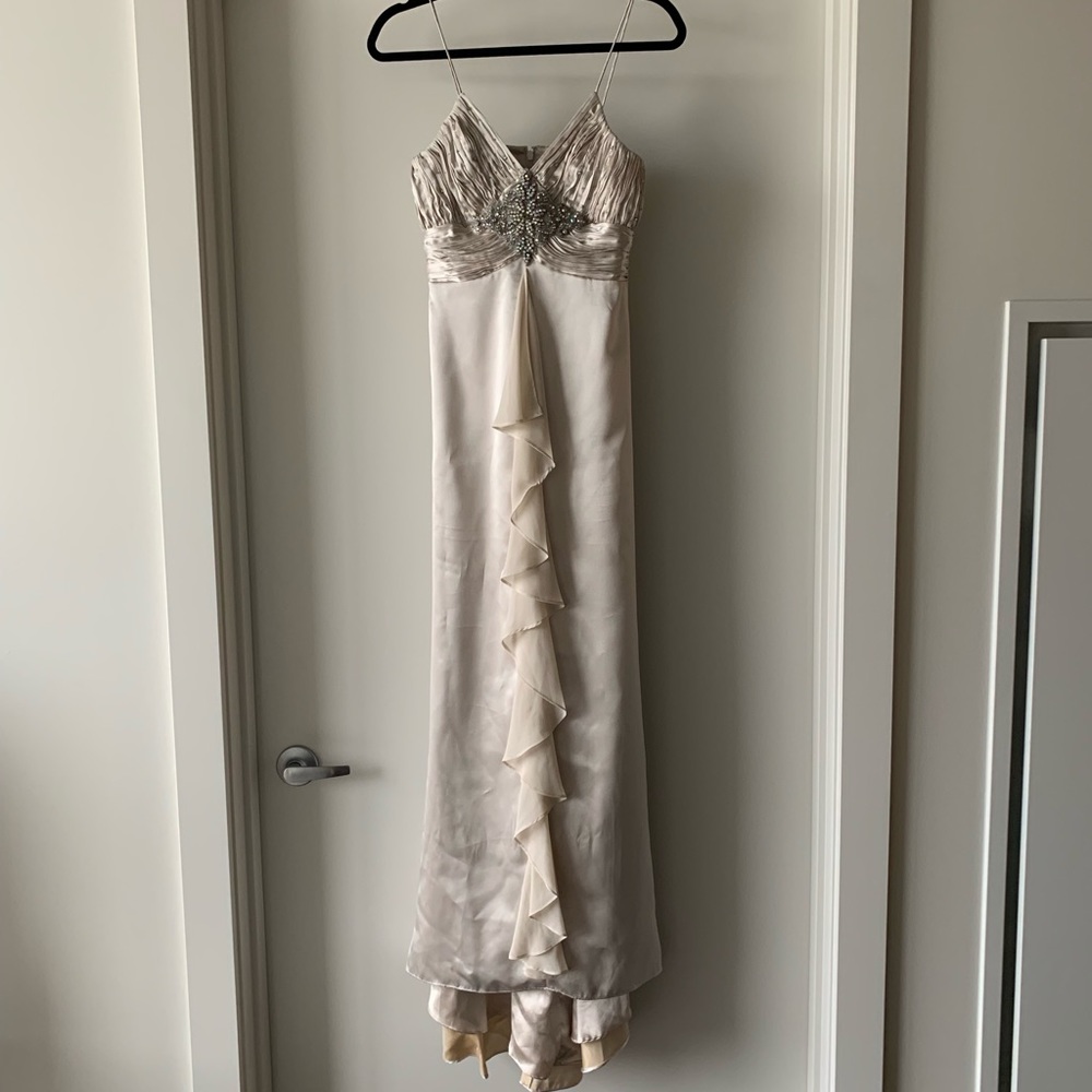 Champange prom dress